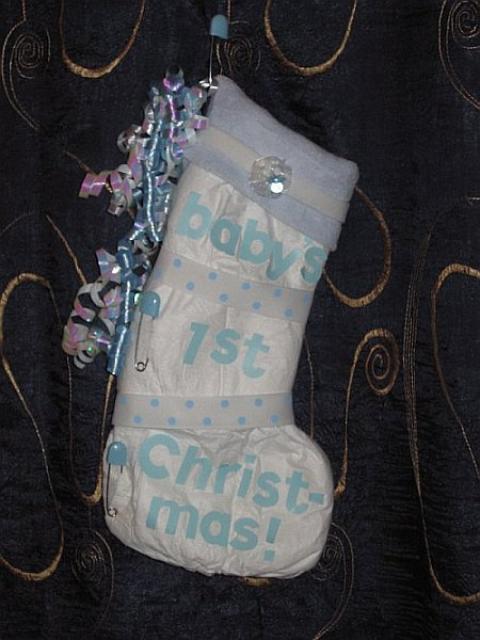 Diaper Christmas Stocking