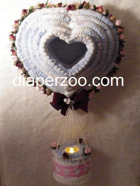Diaper Heart Air Balloon