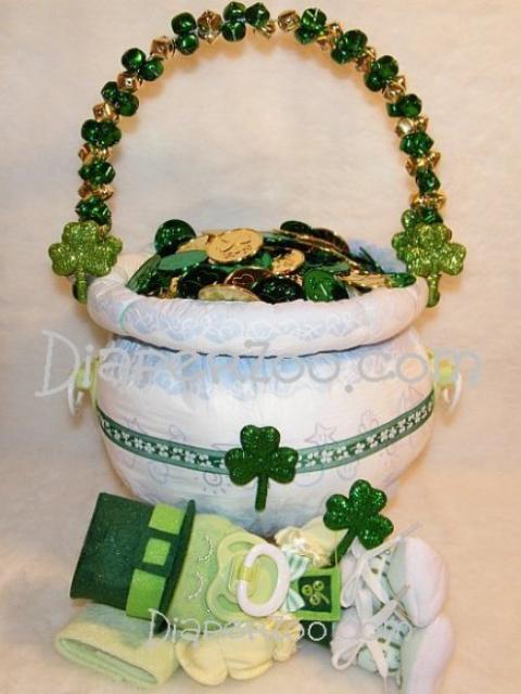 Diaper Pot O' Gold w/ Dewey the "Diaprechaun"